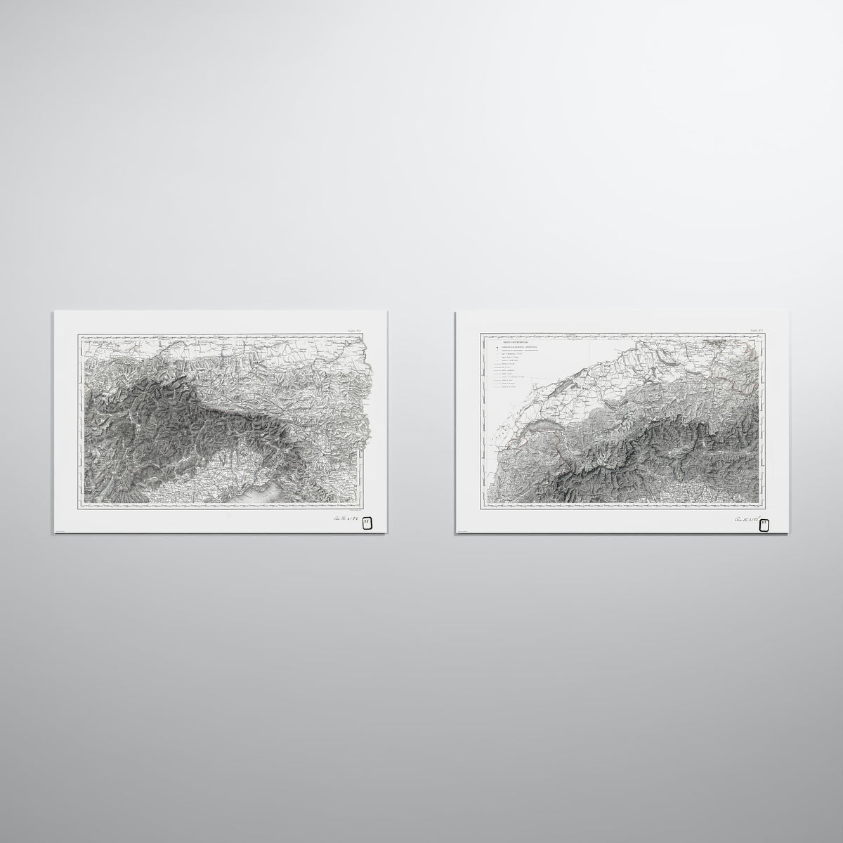 Alpi Italiano Diptych - L (60x90 cm / 24x36″) Print Only