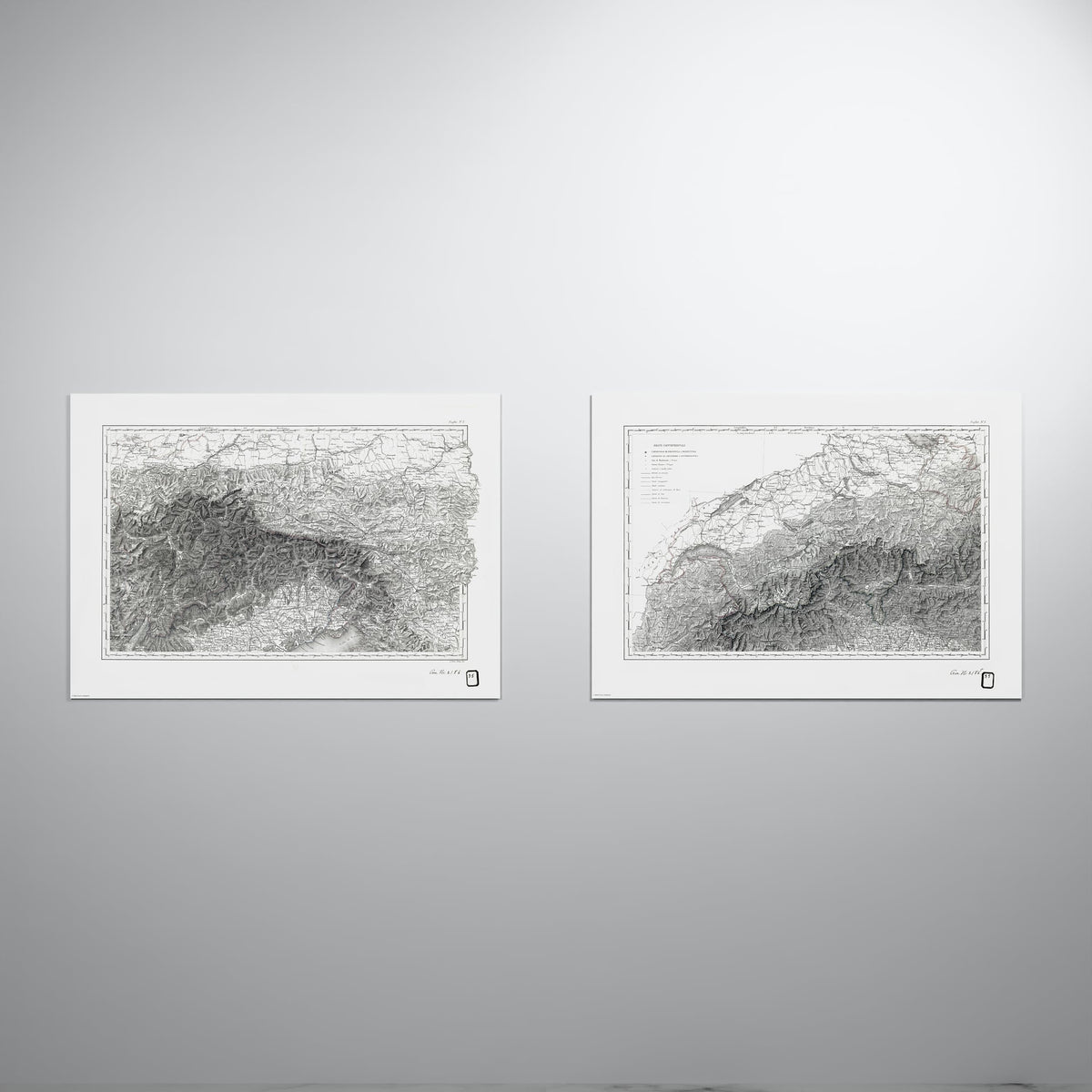 Alpi Italiano Diptych - XL (A0 (84.1 x 118.9 cm)) Print Only