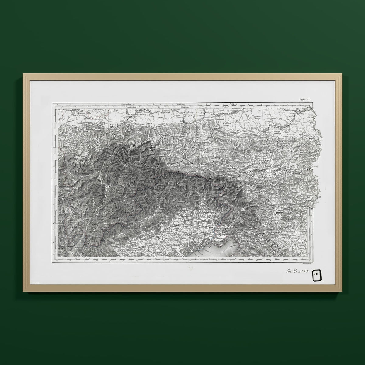 Alpi Italiano EST - L (60x90 cm / 24x36″) Natural Frame