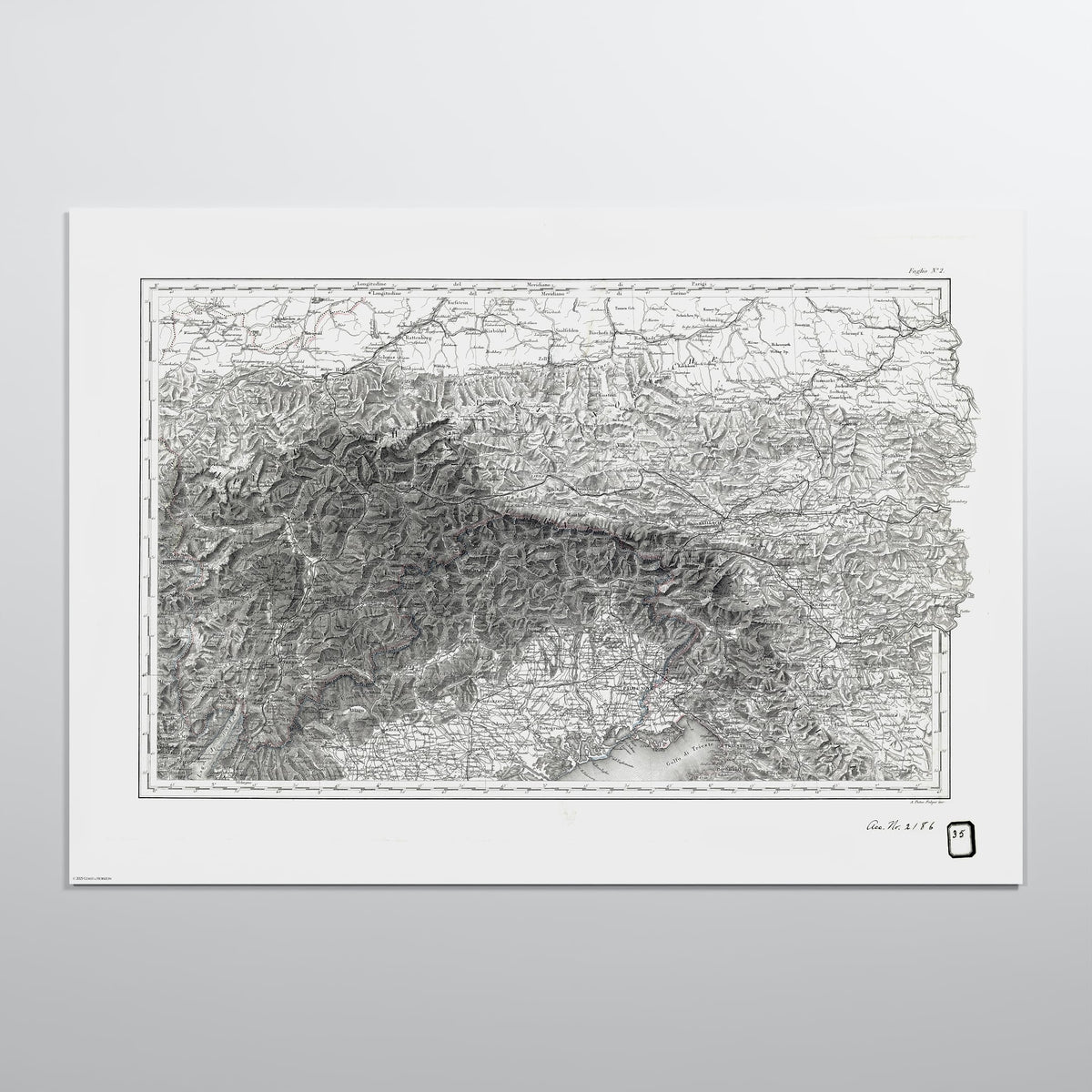 Alpi Italiano EST - XL (A0 (84.1 x 118.9 cm)) Print Only