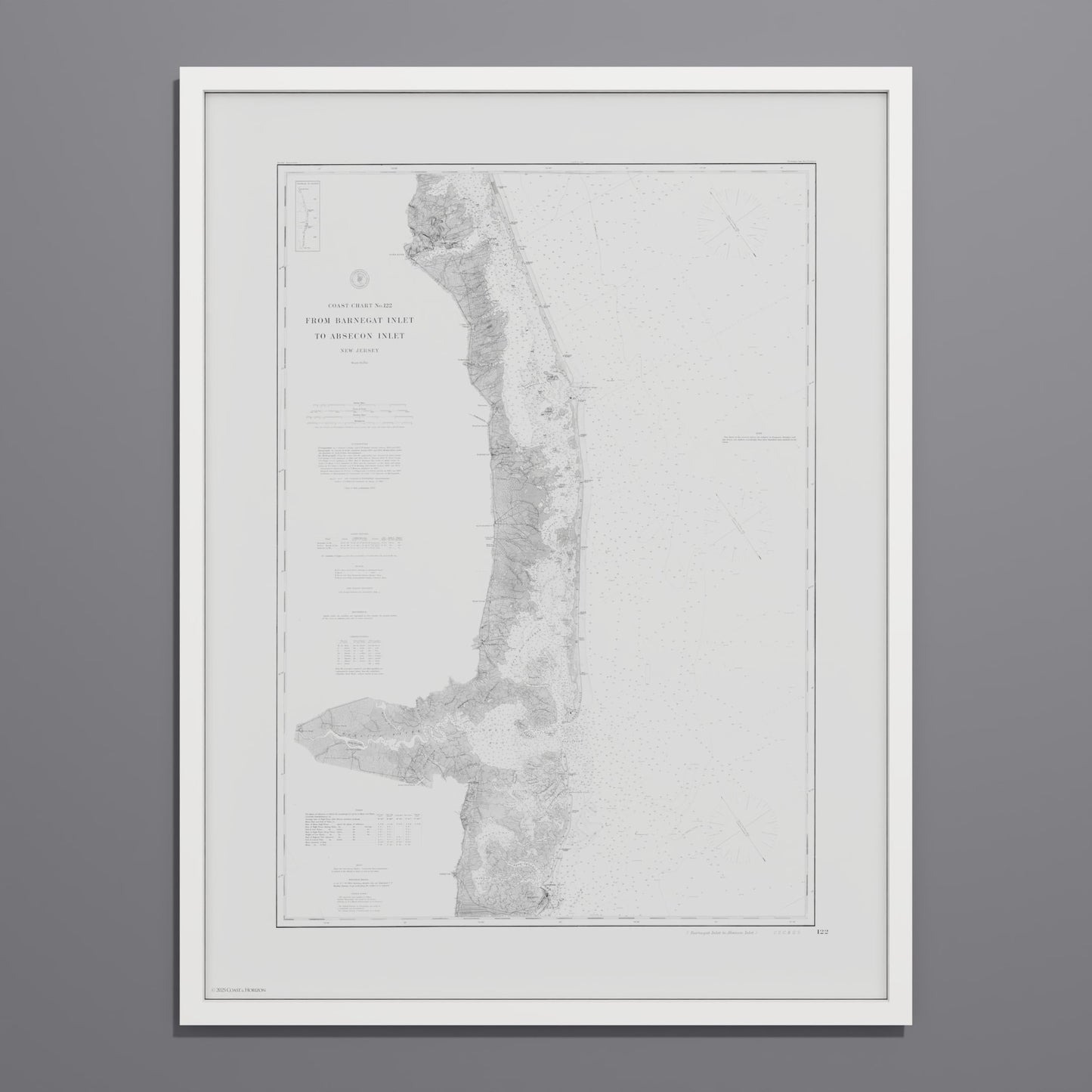 Barnegat Inlet To Absecon Inlet 1879 - undefined Print Only