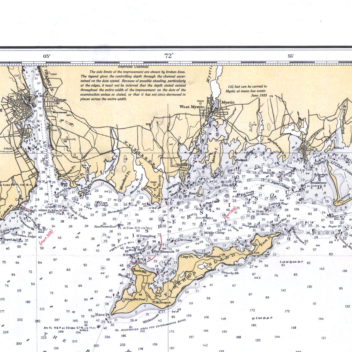 Block Island Sound and Approaches 1934