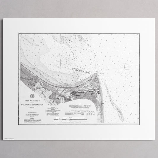 Cape Henlopen & the Delaware Breakwater 1883