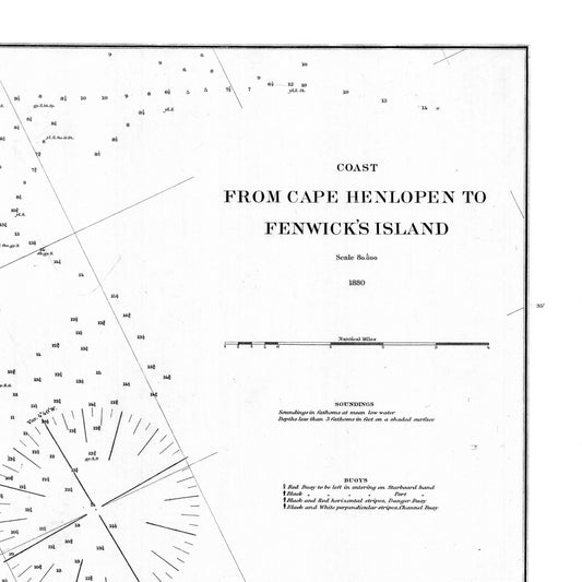 Cape Henlopen to Fenwicks Island 1880