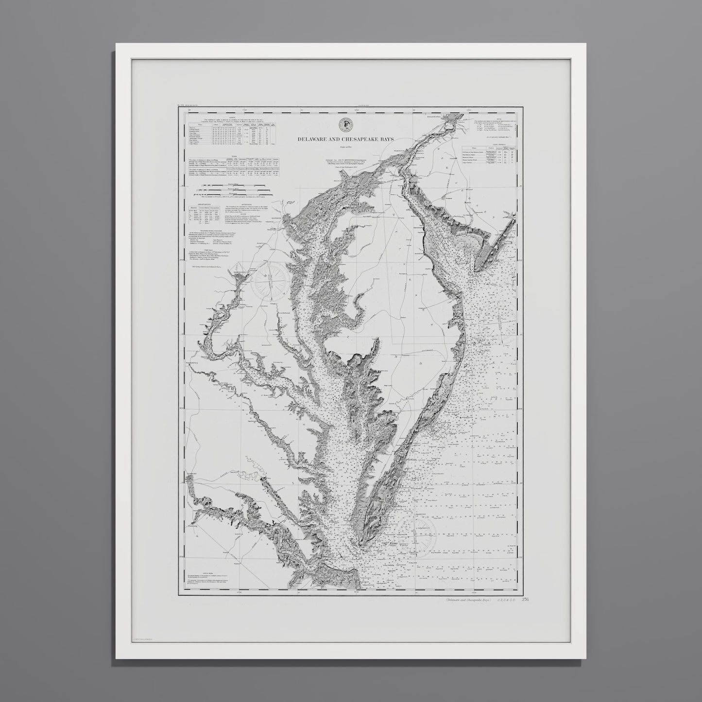 Delaware and Chesapeake Bays 1892 - undefined Print Only