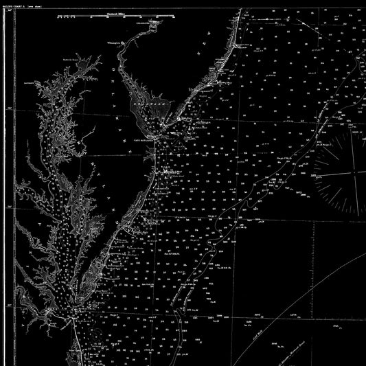 Entrance to Chesapeake Bay Delaware Bay and New York 1875