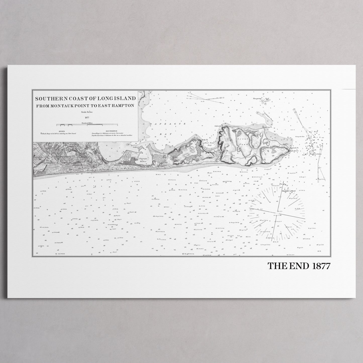 Southern Coast of Long Island From Montaukpoint to East Hampton 1877