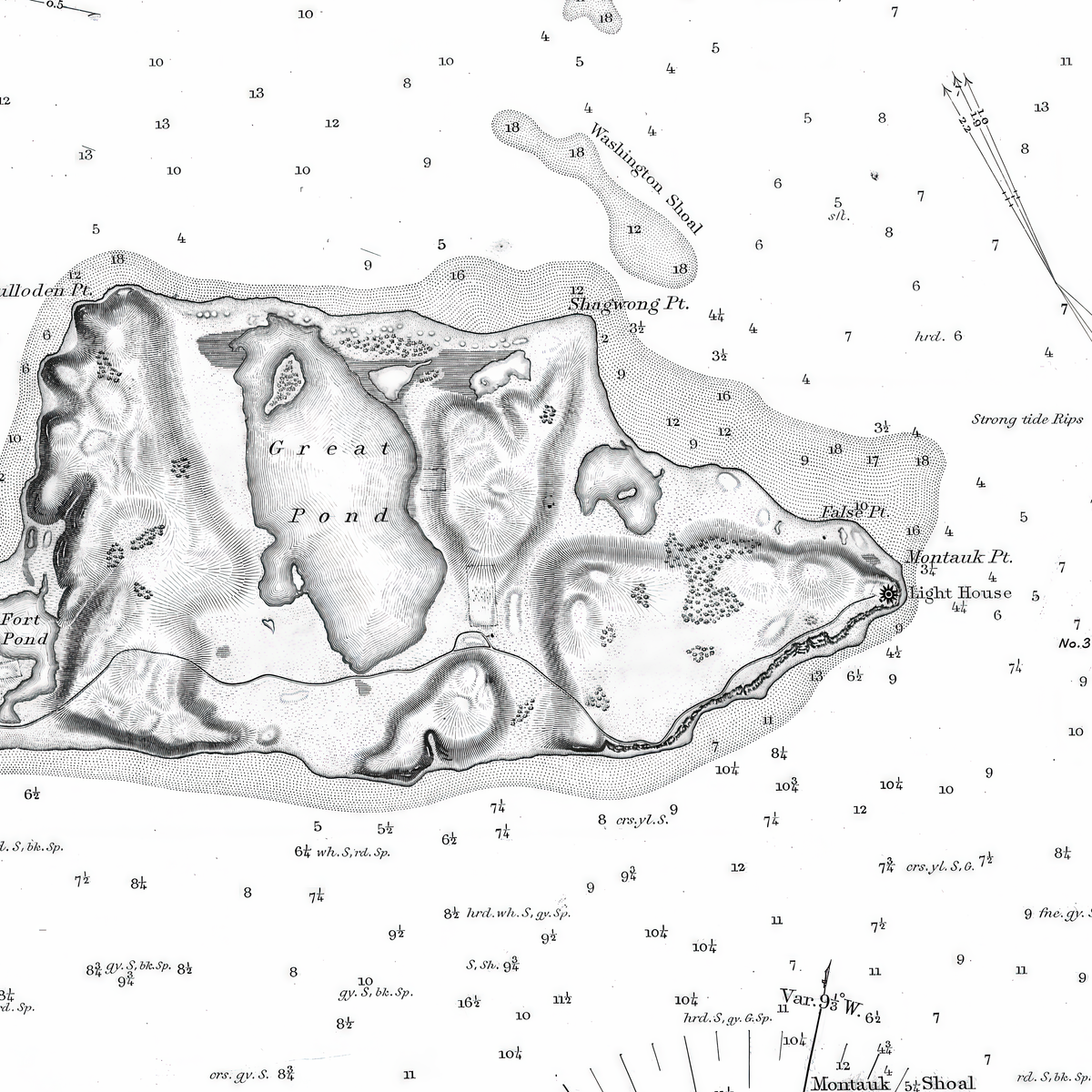 Southern Coast of Long Island From Montaukpoint to East Hampton INDIGO