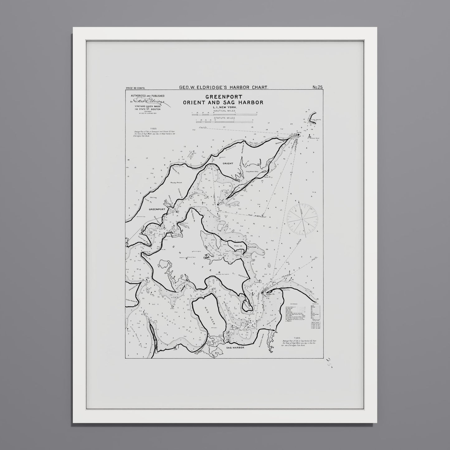 Greenport Orient and Sag Harbor 1908 - undefined Print Only