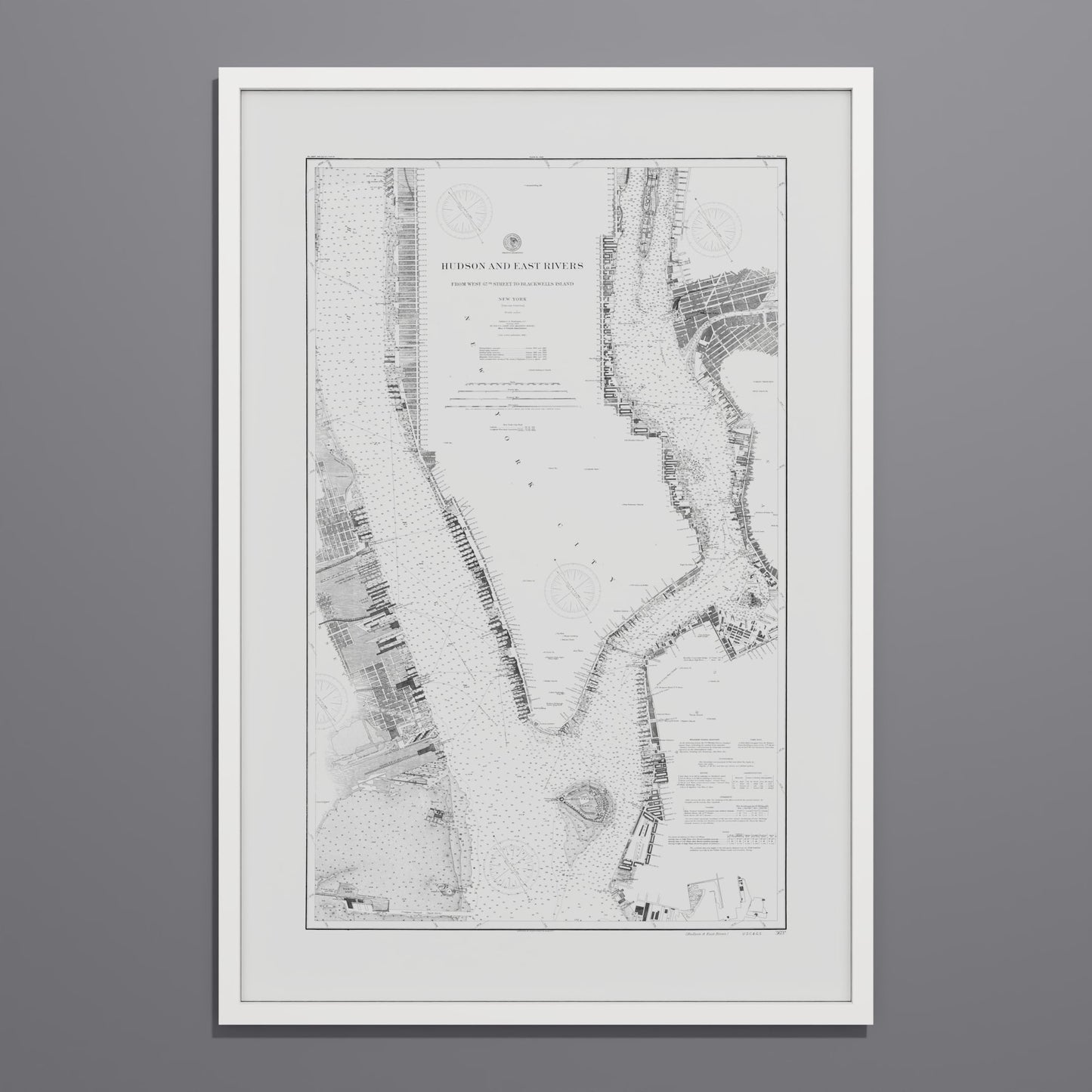 Hudson and East Rivers 1900 - undefined Print Only