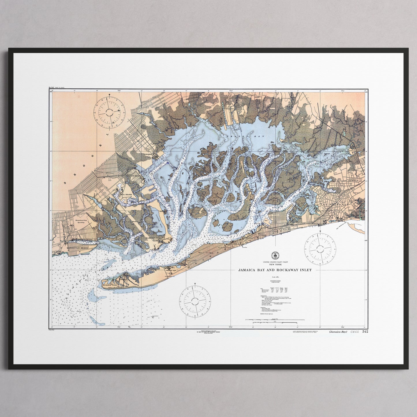 Jamaica Bay And Rockaway Inlet 1924