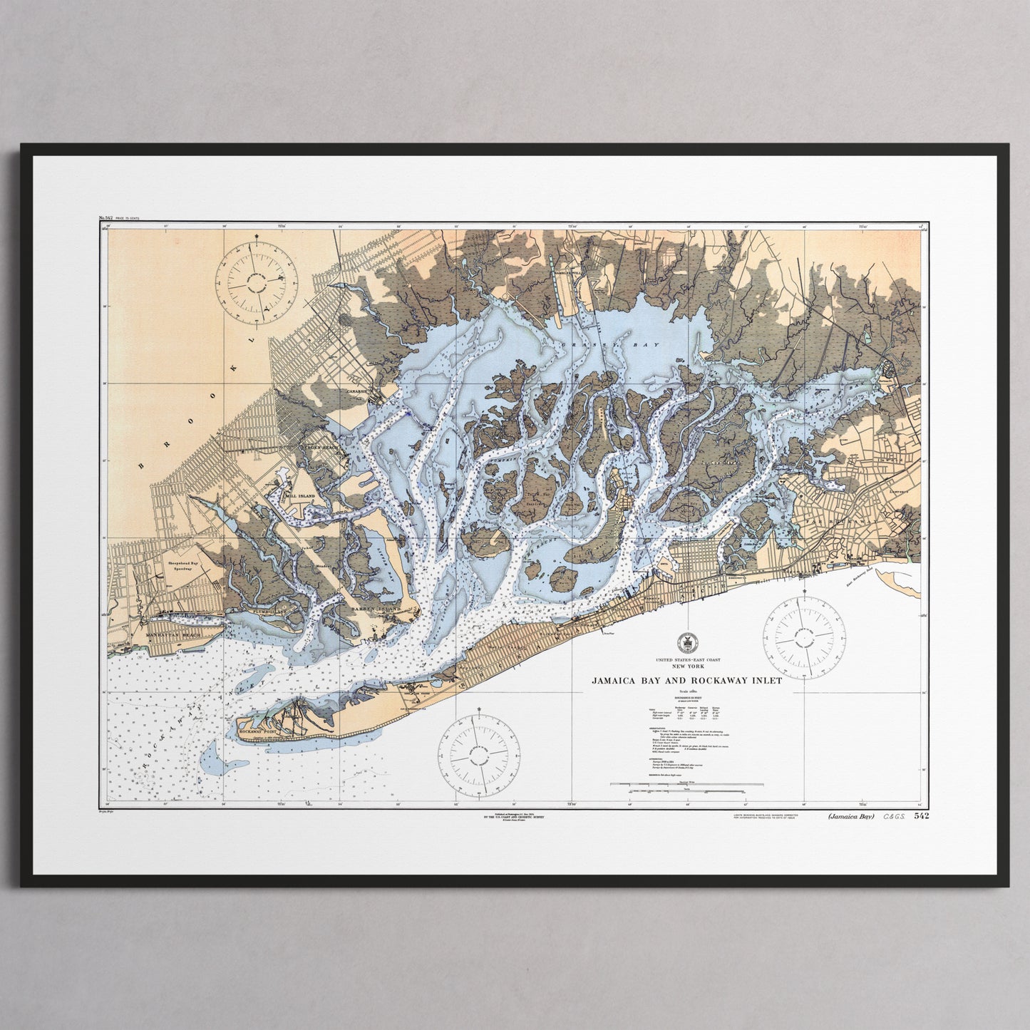 Jamaica Bay And Rockaway Inlet 1924