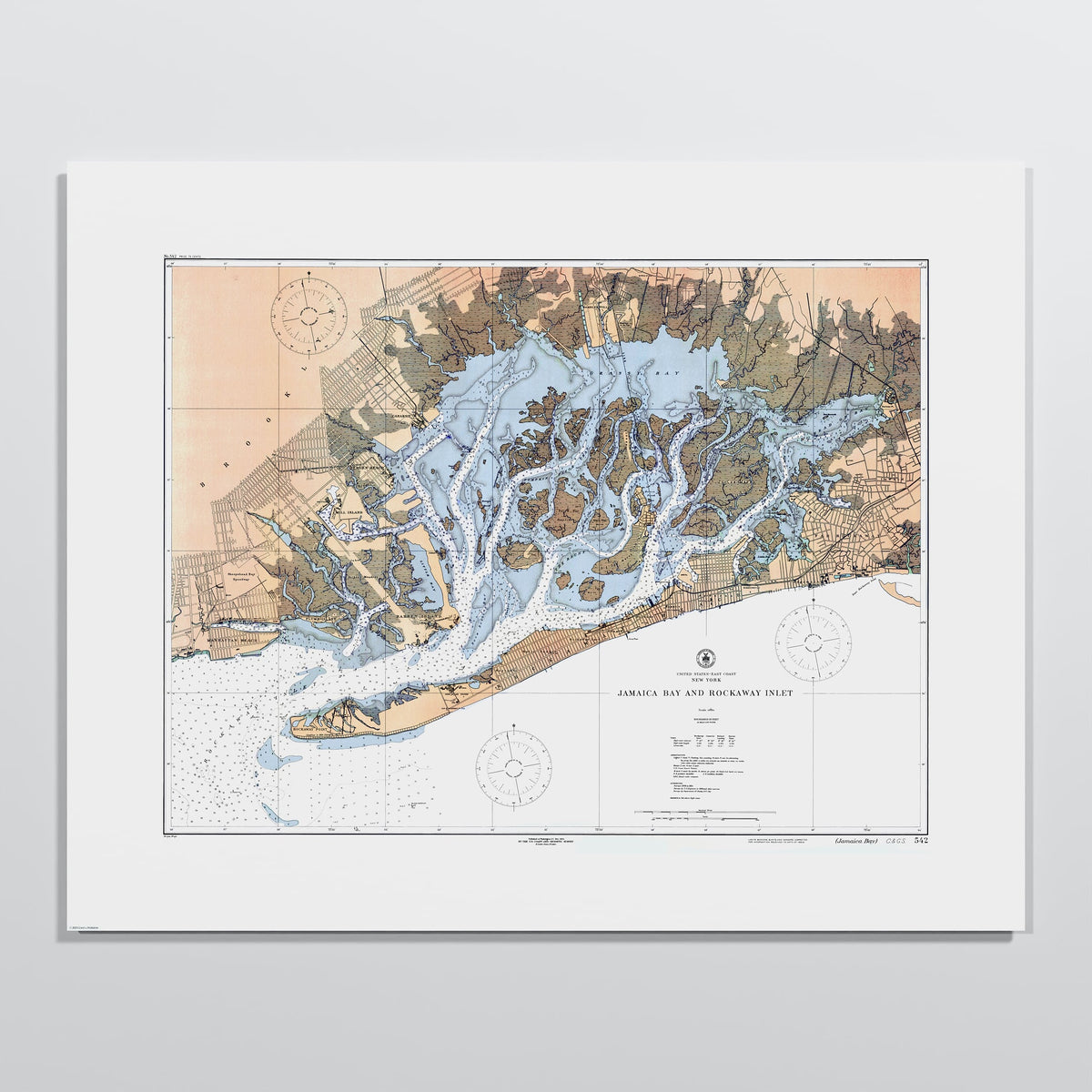 Jamaica Bay And Rockaway Inlet 1924 - S (40x50 cm / 16x20″) Print Only
