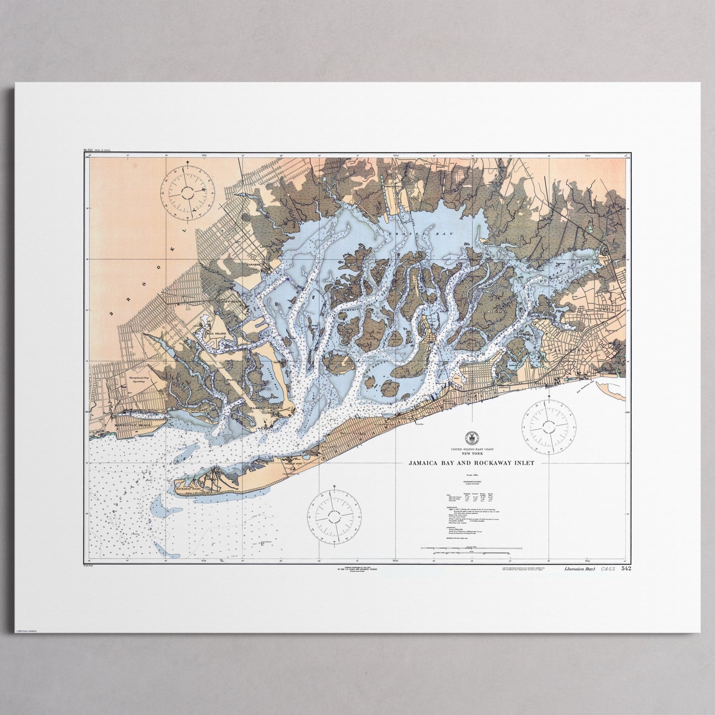 Jamaica Bay And Rockaway Inlet 1924