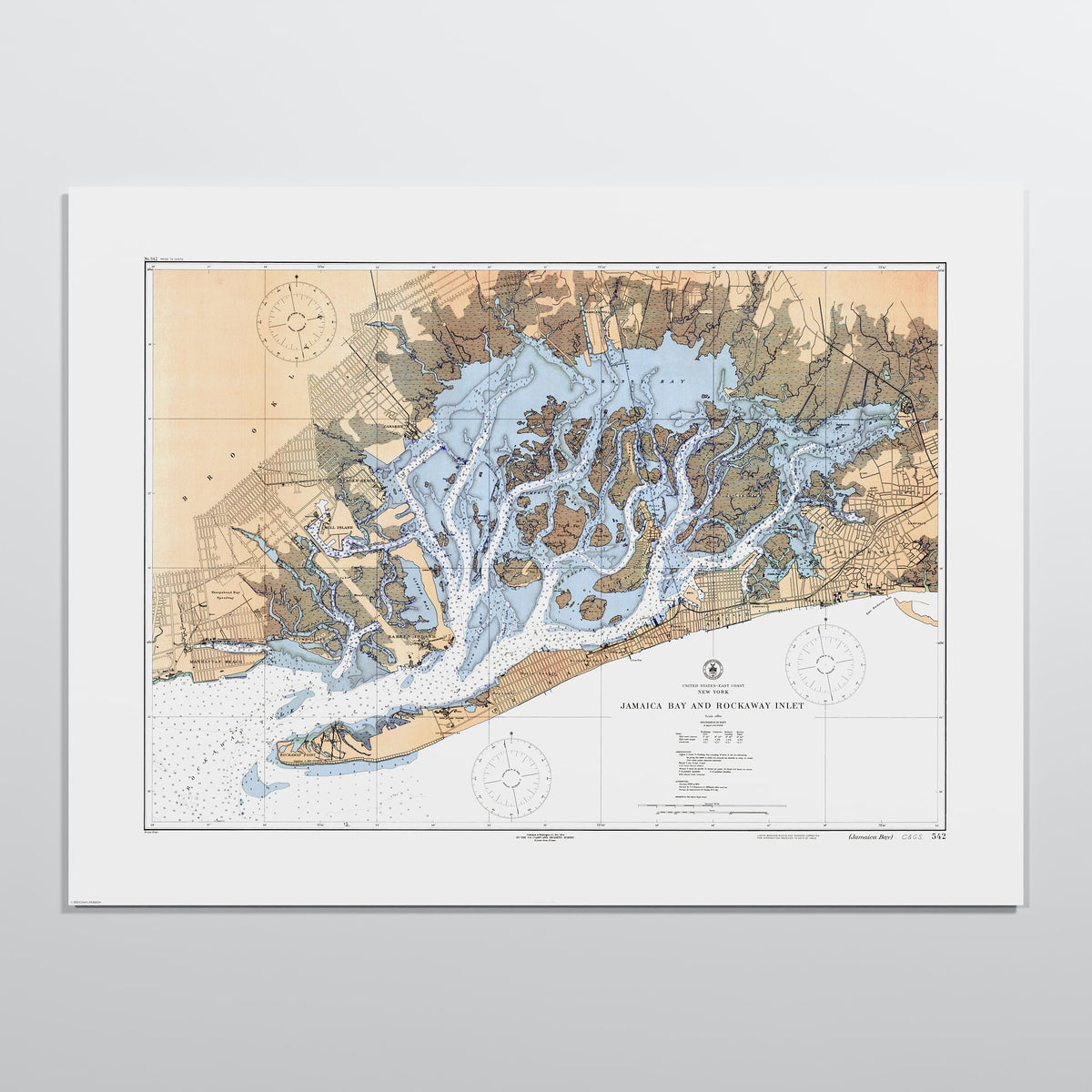 Jamaica Bay And Rockaway Inlet 1924 - L (60x80 cm / 24x32″) Print Only