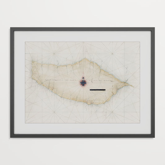 Madeira 1600 - L (60x80 cm / 24x32″) Black Frame