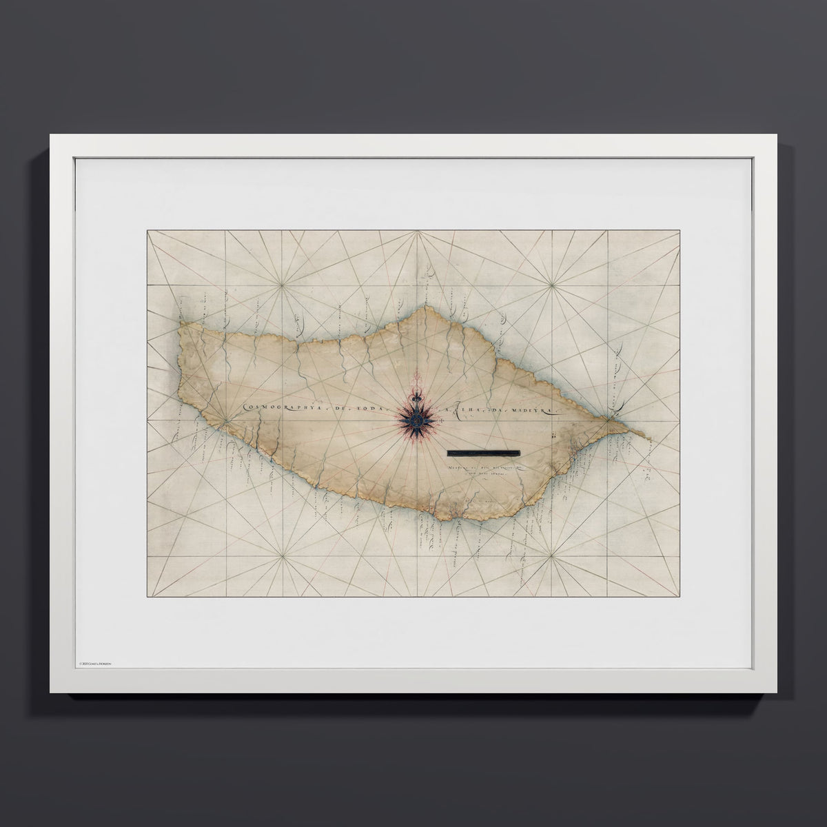 Madeira 1600 - M (45x60 cm / 18x24″) White Frame