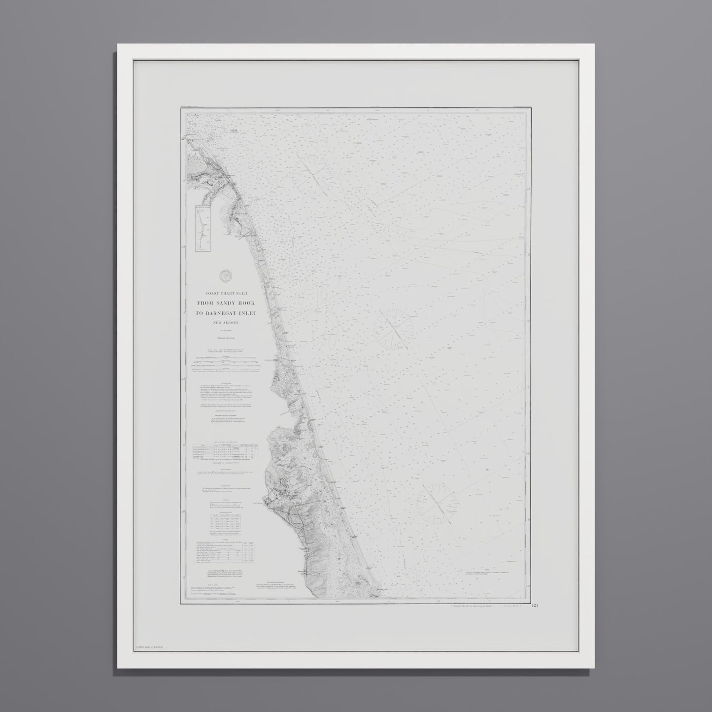 Sandy Hook To Barnegat Inlet 1886 - undefined Print Only