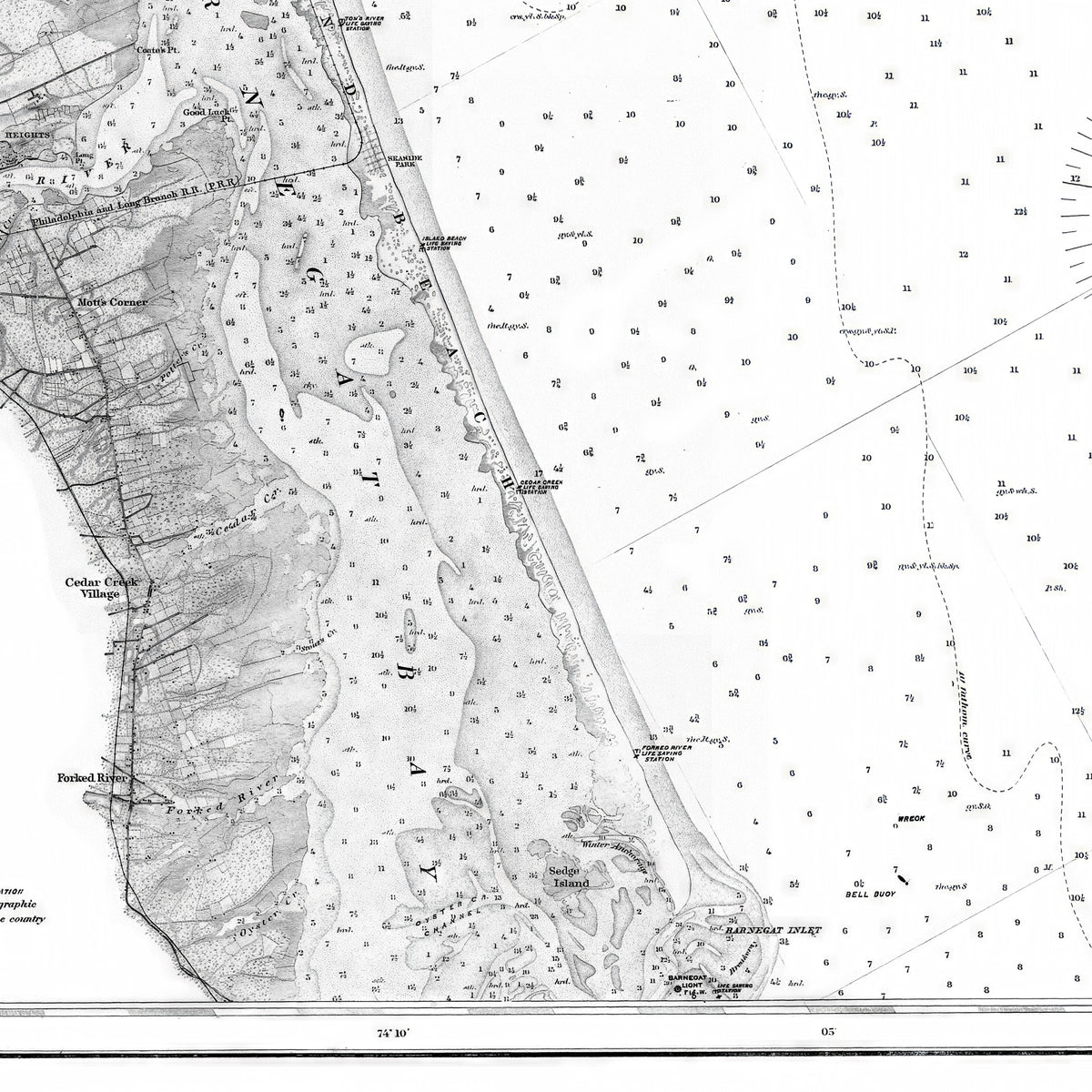 Sandy Hook To Barnegat Inlet 1886