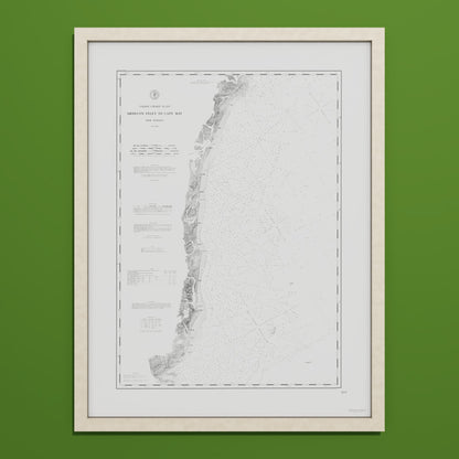Absecon Inlet To Cape May 1880 - undefined Print Only