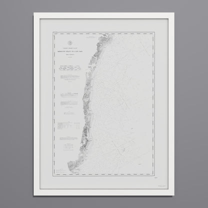 Absecon Inlet To Cape May 1880 - undefined Print Only