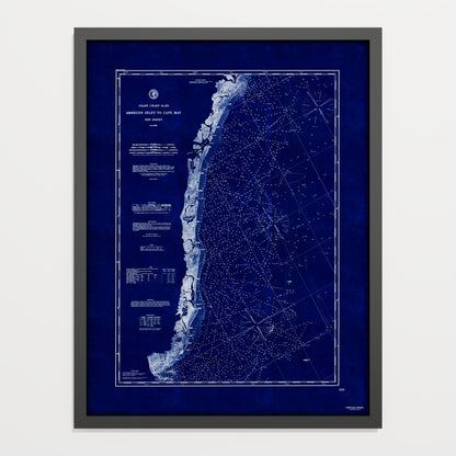Absecon Inlet To Cape May INDIGO - undefined Print Only