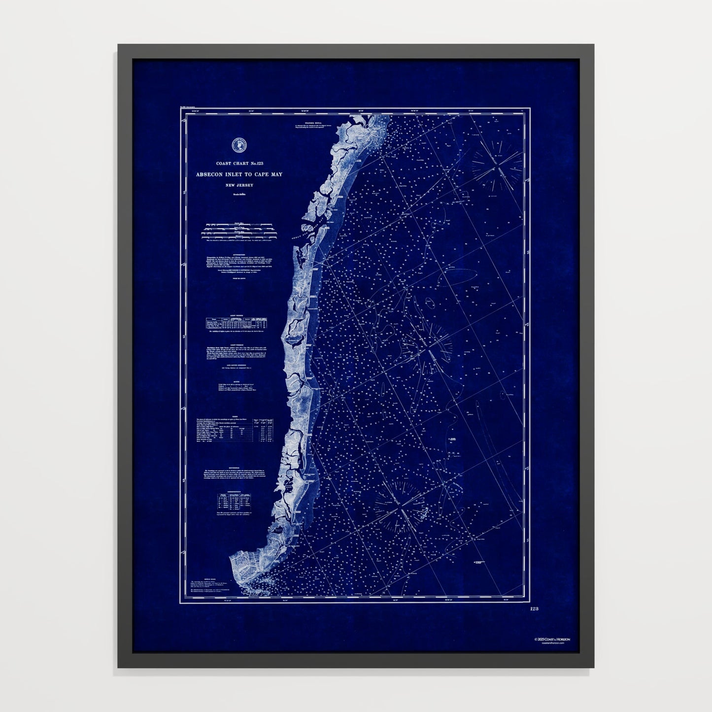 Absecon Inlet To Cape May INDIGO - undefined Print Only