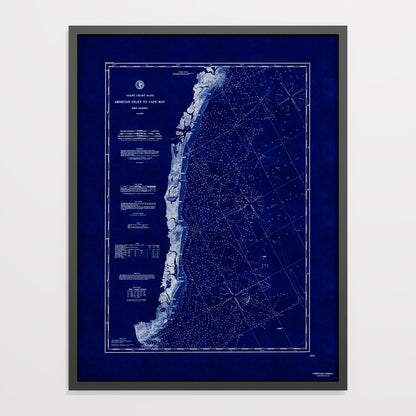 Absecon Inlet To Cape May INDIGO - undefined Print Only