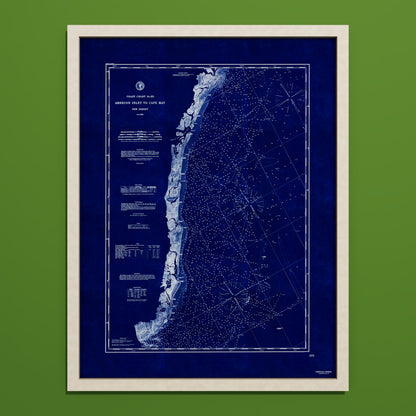 Absecon Inlet To Cape May INDIGO - undefined Print Only
