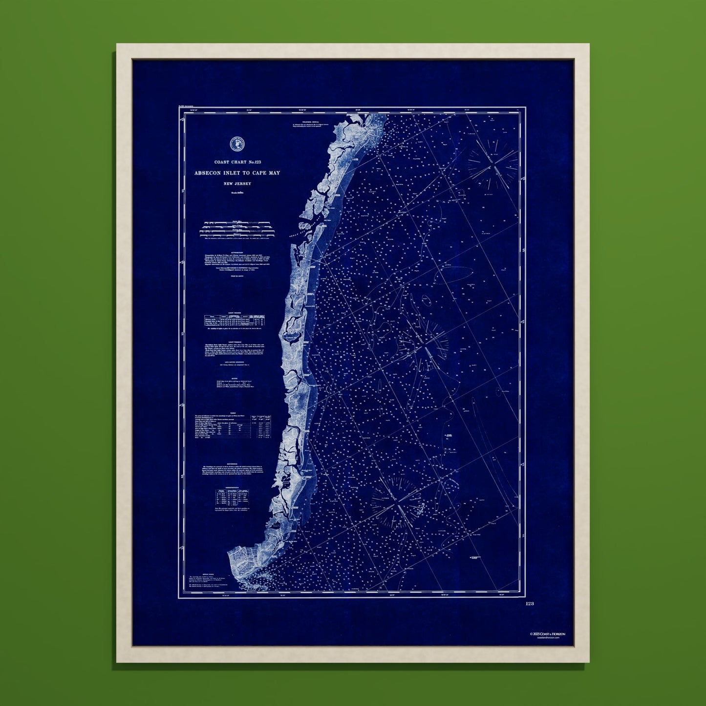 Absecon Inlet To Cape May INDIGO - undefined Print Only