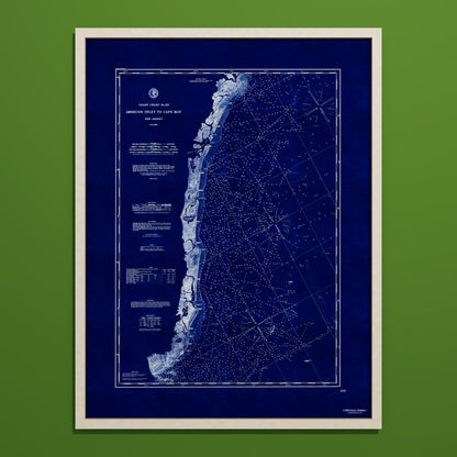 Absecon Inlet To Cape May INDIGO - undefined Print Only