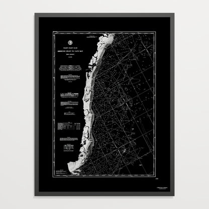 Absecon Inlet To Cape May NOIR - undefined Print Only