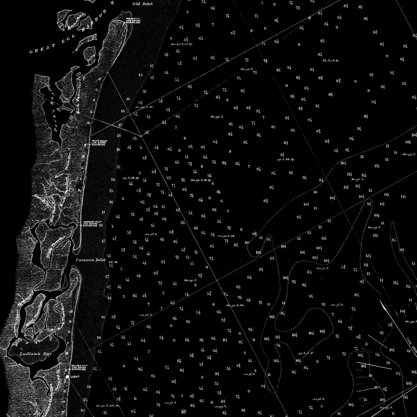 Absecon Inlet To Cape May NOIR