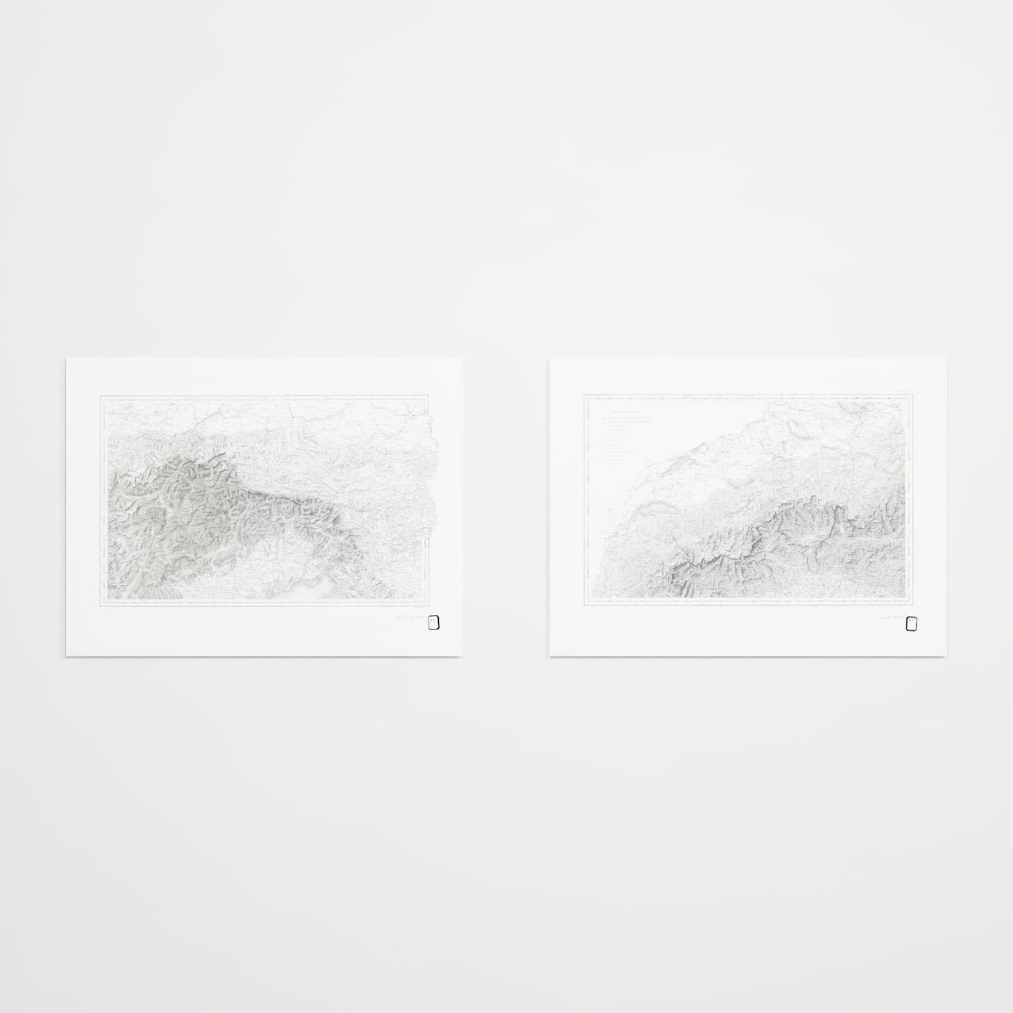 Alpi Italiano Diptych - 18x24h Print Only