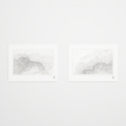 Alpi Italiano Diptych - 18x24h Print Only