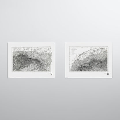 Alpi Italiano Diptych - M (45x60 cm / 18x24″) Print Only
