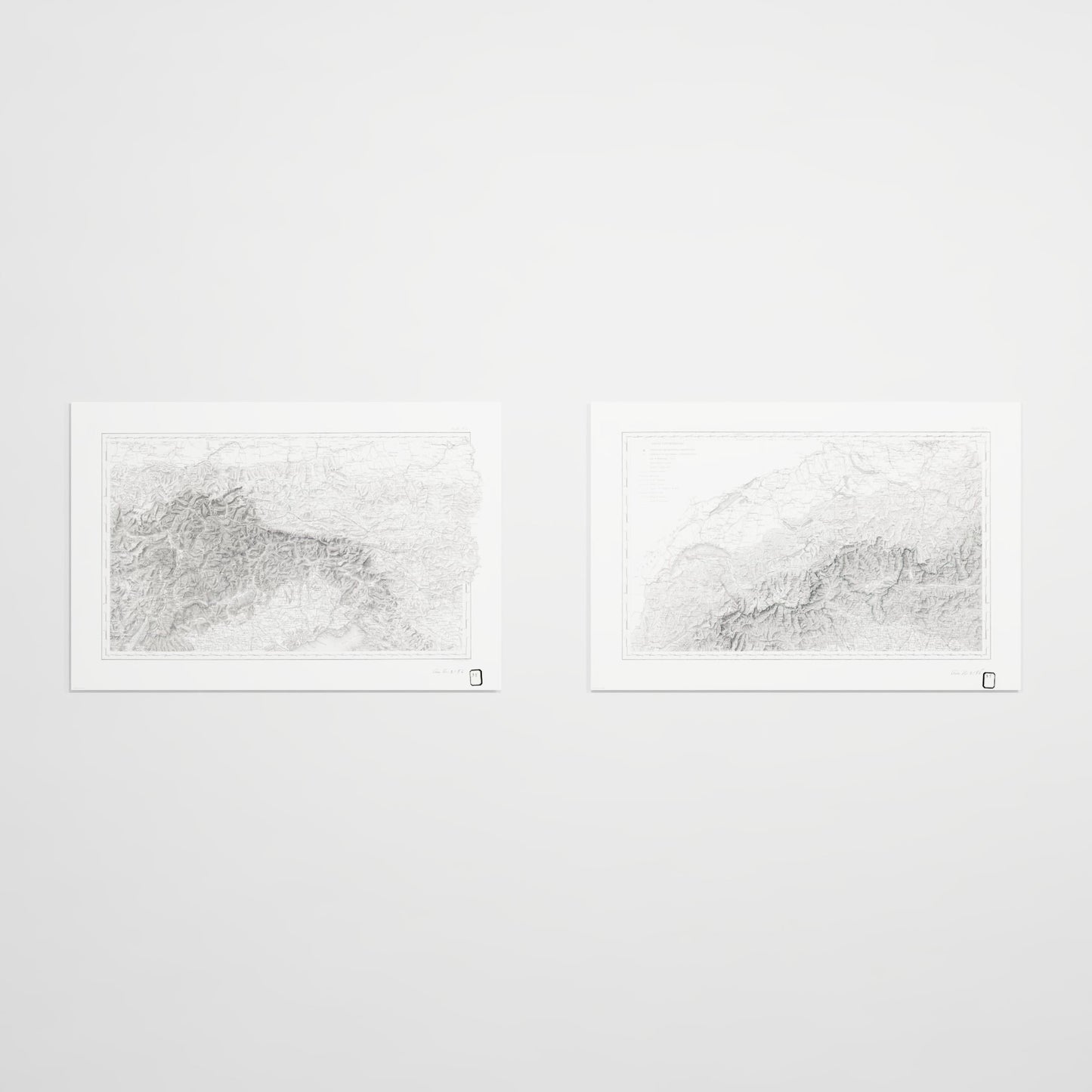 Alpi Italiano Diptych - 24x36h Print Only