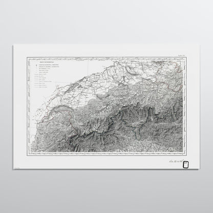 Alpi Italiano OVEST - L (60x90 cm / 24x36″) Print Only