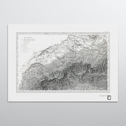 Alpi Italiano OVEST - XL (70x100 cm / 28x40″) Print Only