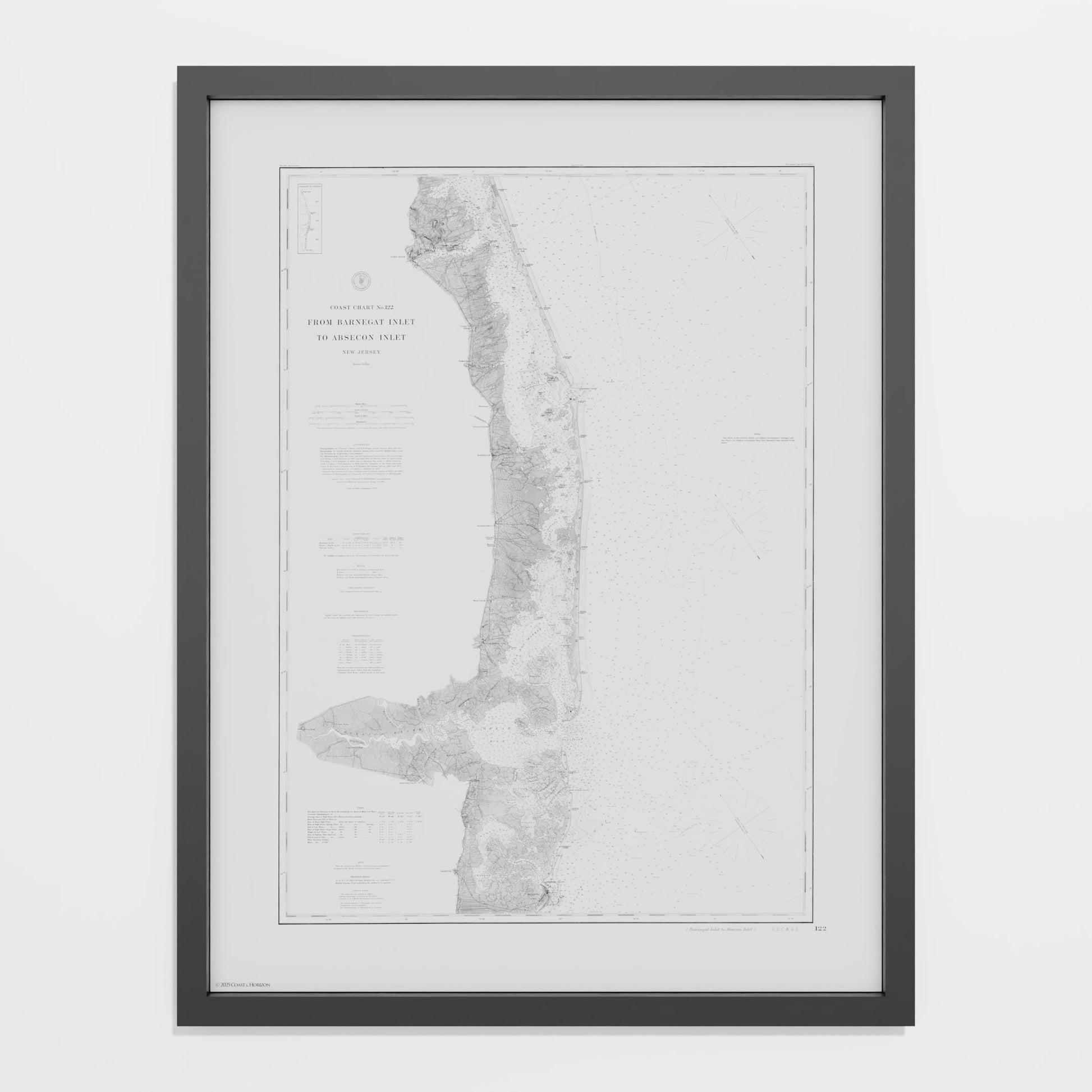 Barnegat Inlet To Absecon Inlet 1879 - undefined Print Only