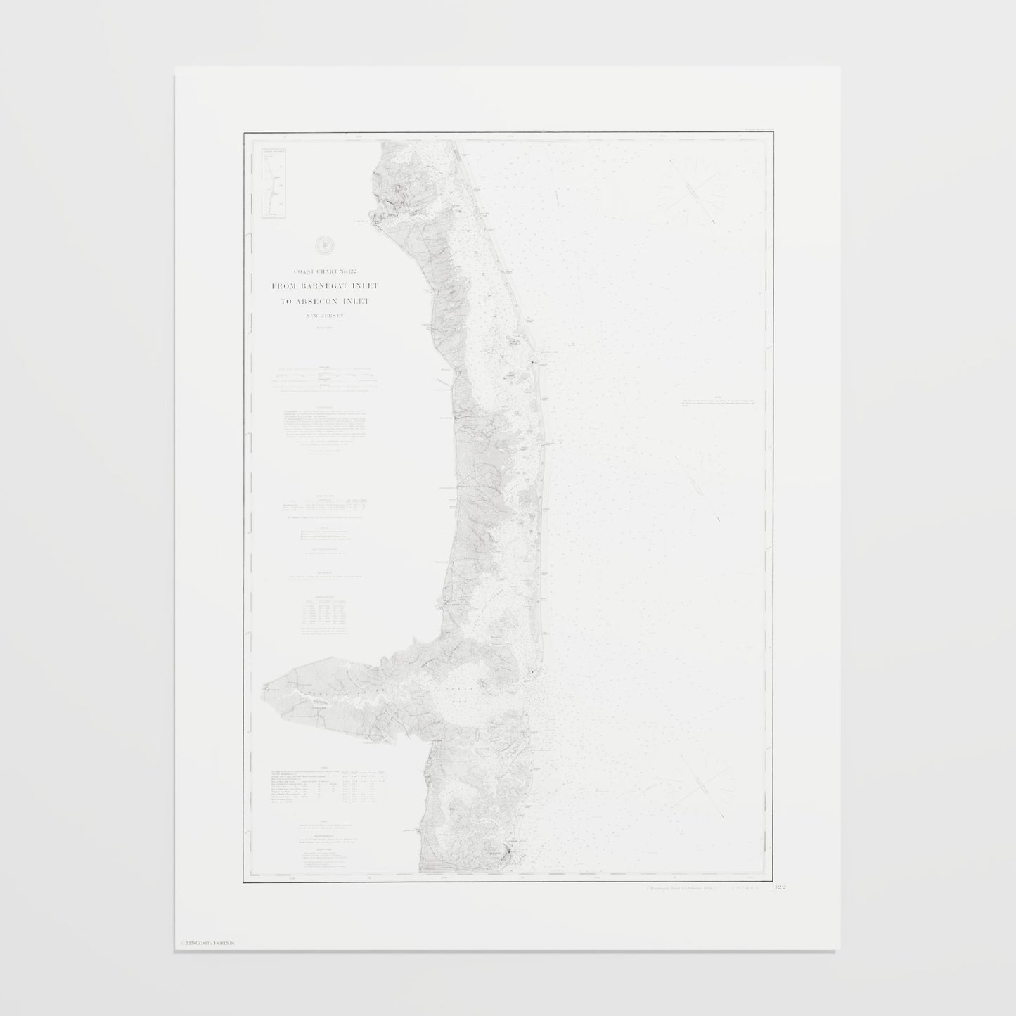 Barnegat Inlet To Absecon Inlet 1879 - undefined Print Only