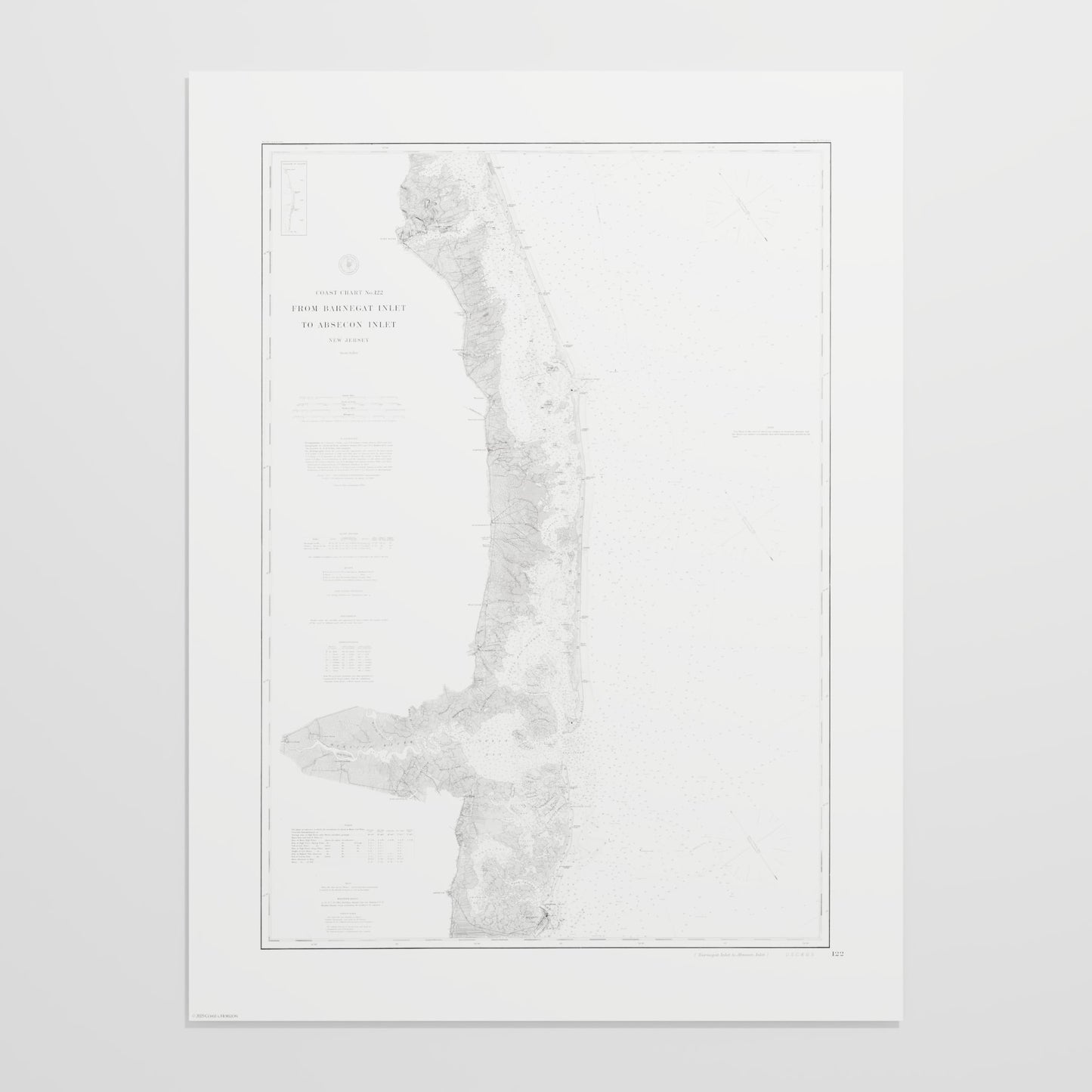 Barnegat Inlet To Absecon Inlet 1879 - undefined Print Only