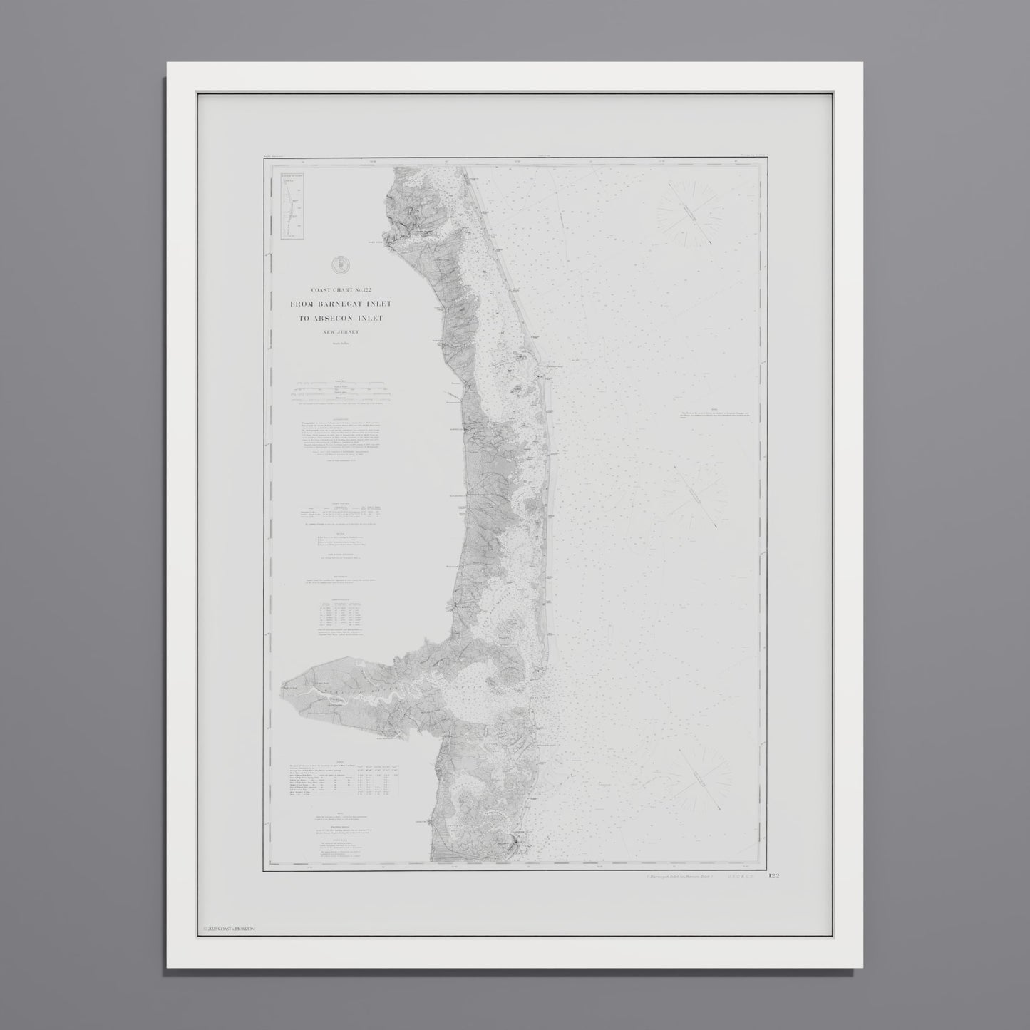 Barnegat Inlet To Absecon Inlet 1879 - undefined Print Only