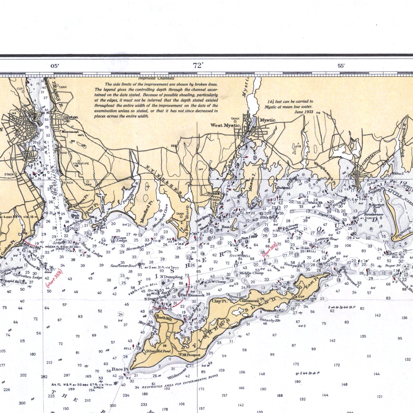 Block Island Sound and Approaches 1934