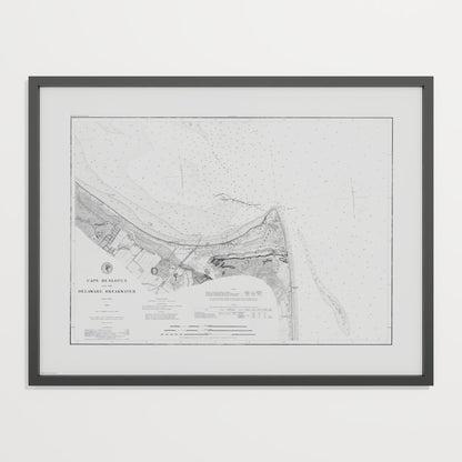 Cape Henlopen & the Delaware Breakwater 1883 - undefined Print Only