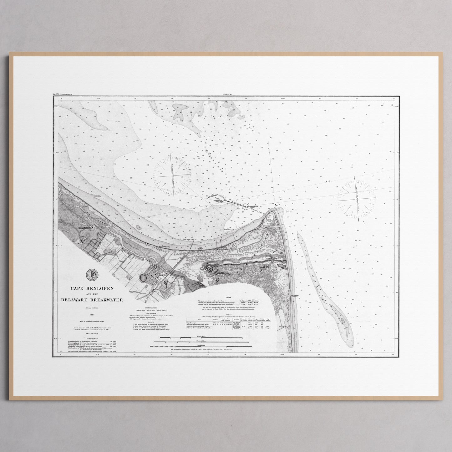 Cape Henlopen & the Delaware Breakwater 1883
