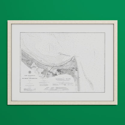 Cape Henlopen & the Delaware Breakwater 1883 - undefined Print Only