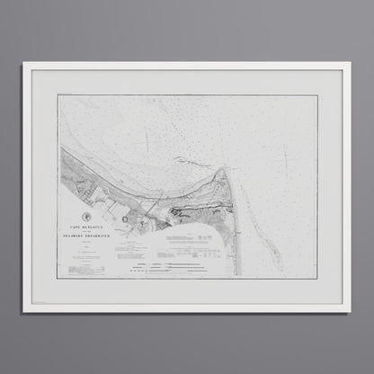 Cape Henlopen & the Delaware Breakwater 1883 - undefined Print Only