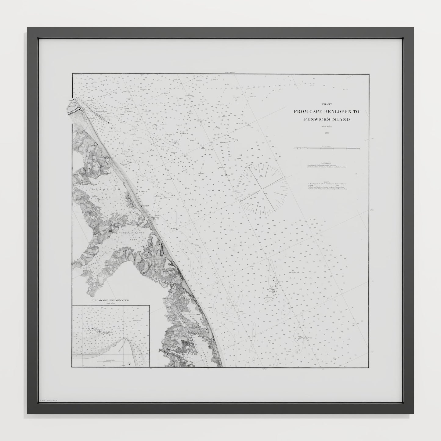 Cape Henlopen to Fenwicks Island 1880