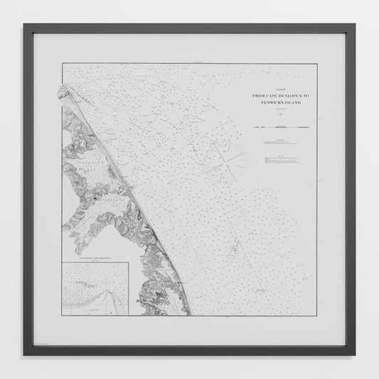 Cape Henlopen to Fenwicks Island 1880